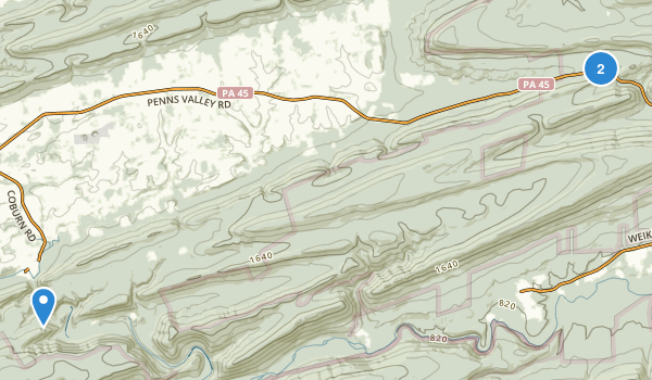 Woodward, Pennsylvania Map