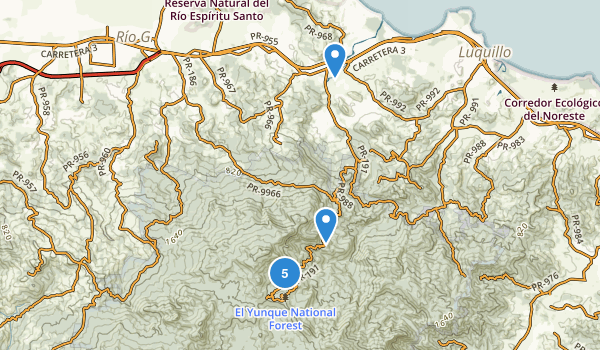 Campamento Zarzal, Puerto Rico Map
