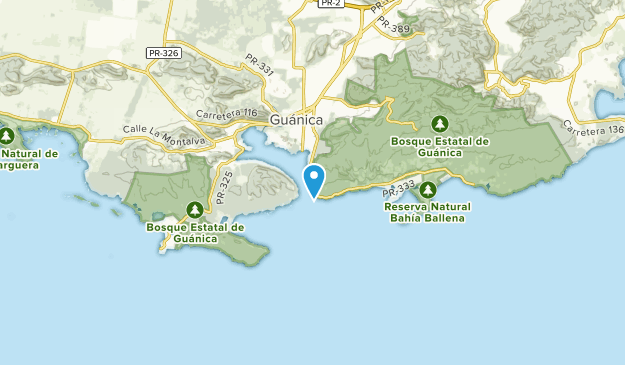 Playa de Guánica, Puerto Rico Map