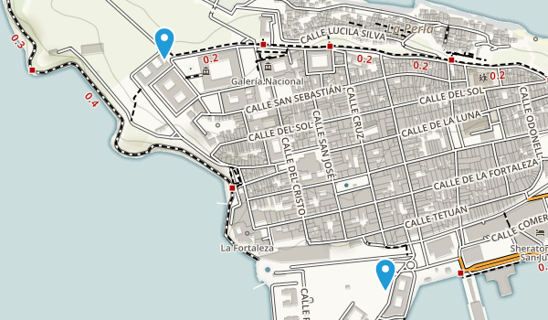 Viejo San Juan, Puerto Rico Map