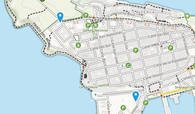Viejo San Juan, Puerto Rico Map