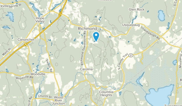 Carolina, Rhode Island Map
