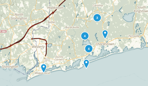 Charlestown, Rhode Island Map