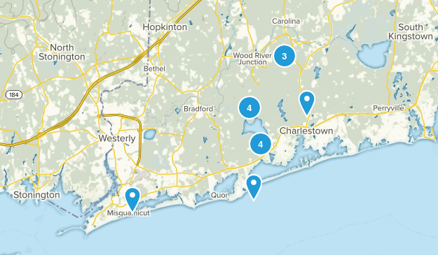 Charlestown, Rhode Island Map