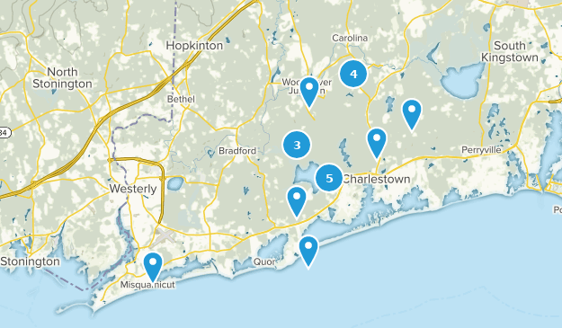 Charlestown, Rhode Island Map