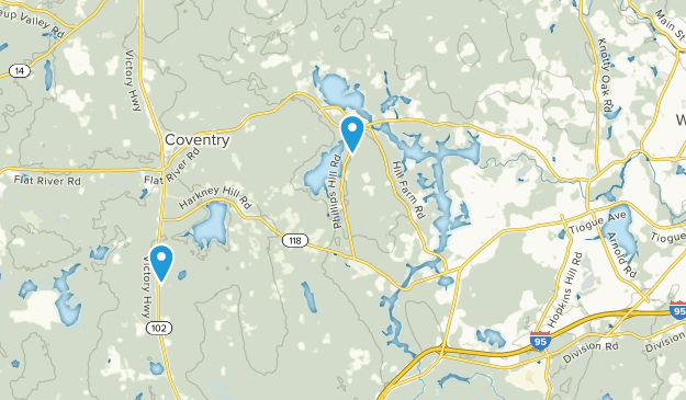 Coventry, Rhode Island Map