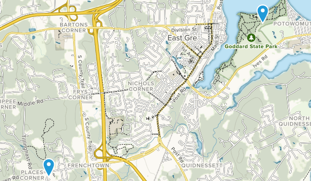 East Greenwich, Rhode Island Map