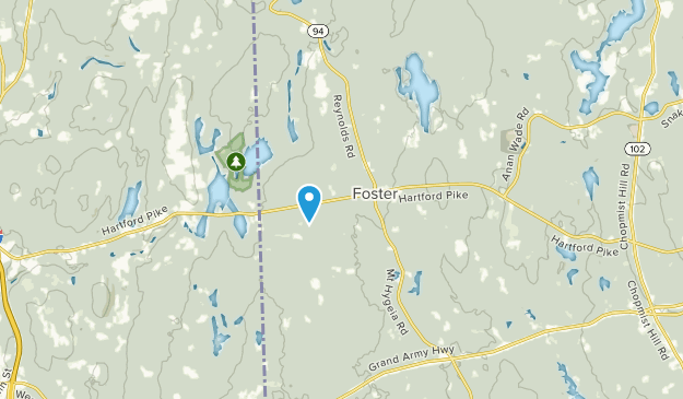 Foster, Rhode Island Map