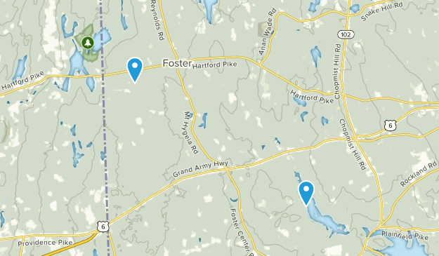 Foster, Rhode Island Map