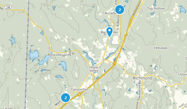 Hope Valley, Rhode Island Map