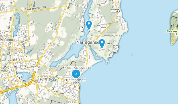 Narragansett, Rhode Island Map