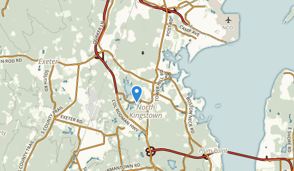 North Kingstown, Rhode Island Map