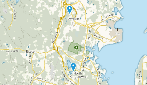 North Kingstown, Rhode Island Map