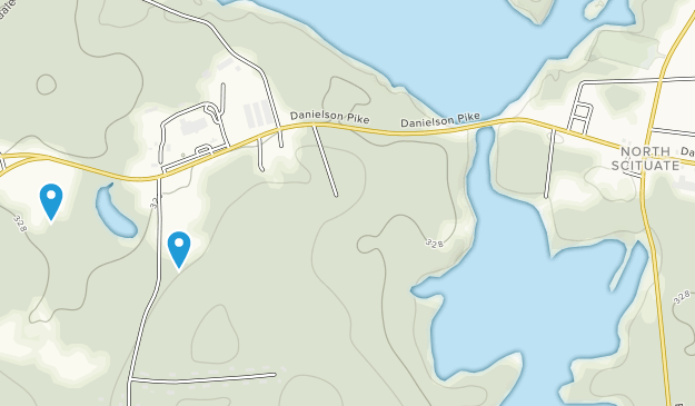 North Scituate, Rhode Island Map