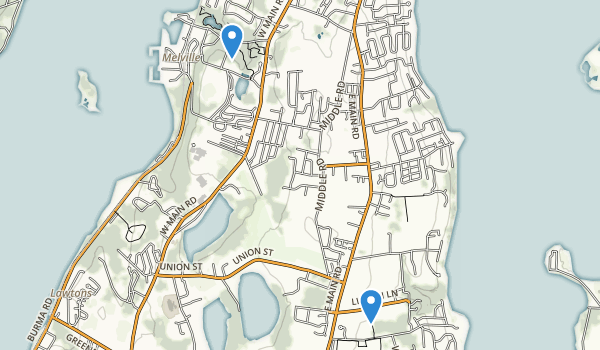 Portsmouth, Rhode Island Map