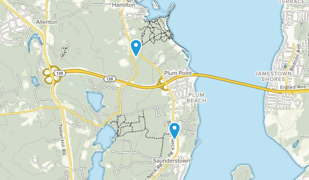 Saunderstown, Rhode Island Map