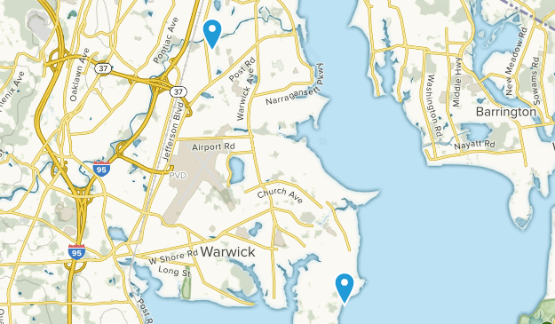 Warwick, Rhode Island Map