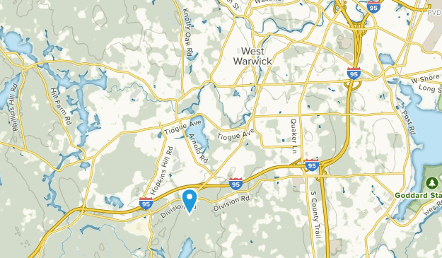 West Warwick, Rhode Island Map