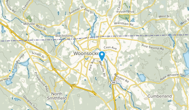 Woonsocket, Rhode Island Map