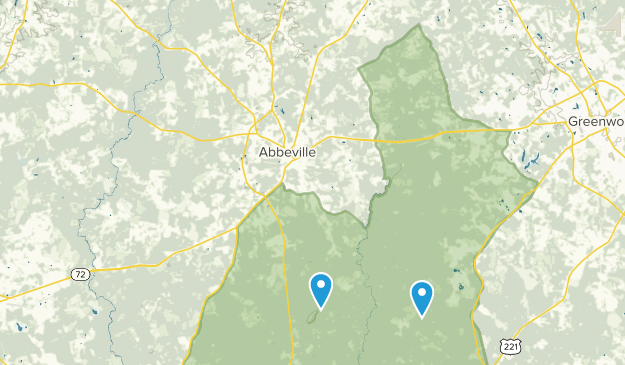 Abbeville, Caroline du Sud Map
