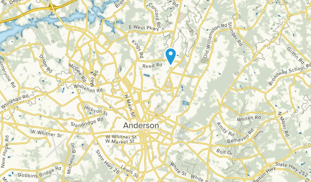 Anderson, South Carolina Map