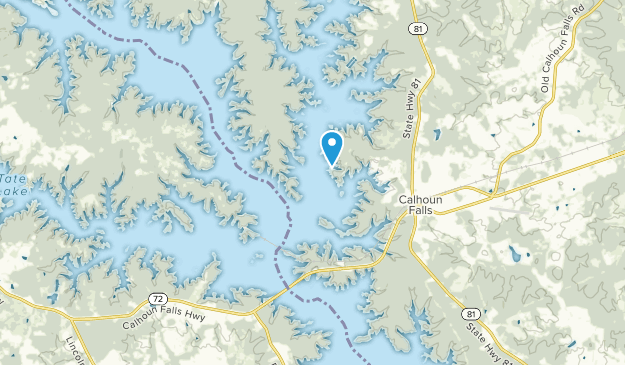 Calhoun Falls, South Carolina Map