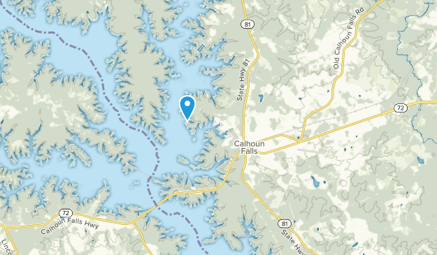 Calhoun Falls, Caroline du Sud Map