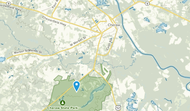 Cheraw, Caroline du Sud Map