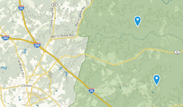 Clinton, South Carolina Map