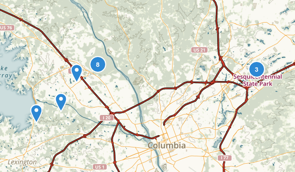 Columbia, South Carolina Map