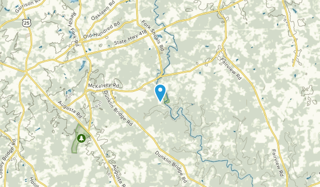 Fork Shoals, South Carolina Map