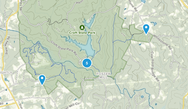 Foster Mill, South Carolina Map