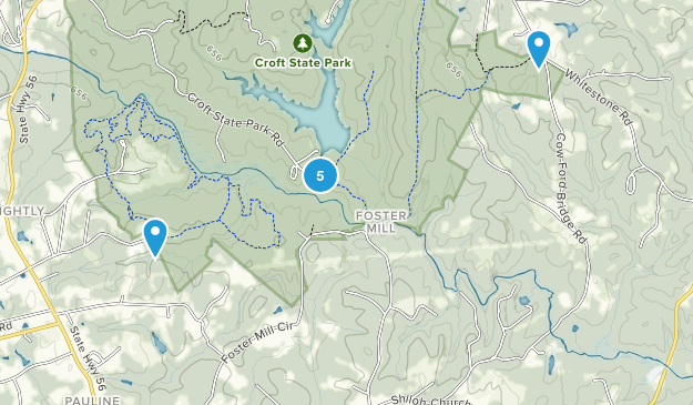 Foster Mill, South Carolina Map