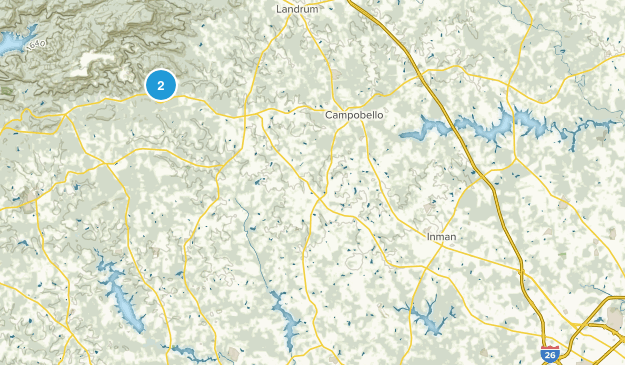 Glassy, South Carolina Map