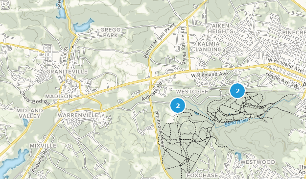 Graniteville, South Carolina Map
