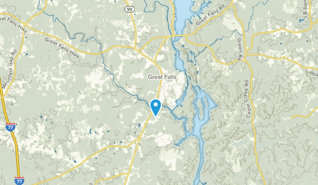Great Falls, South Carolina Map