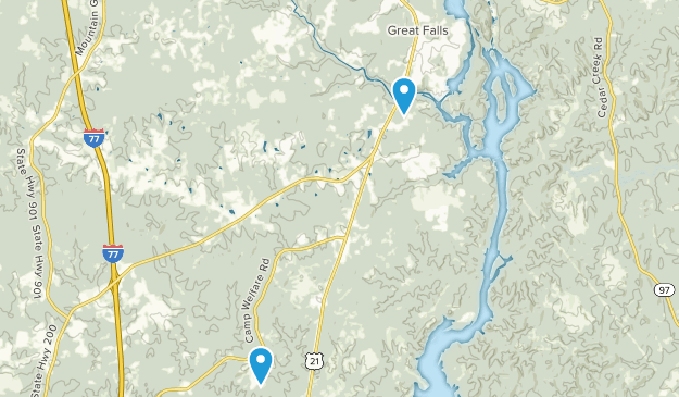 Great Falls, Caroline du Sud Map