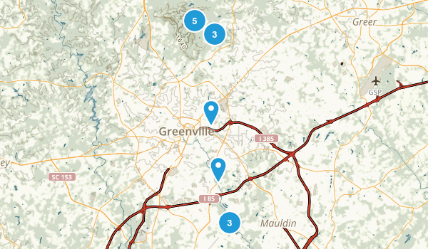 Greenville, South Carolina Map