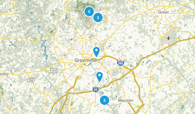 Greenville, South Carolina Map