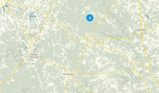 Kershaw, Caroline du Sud Map