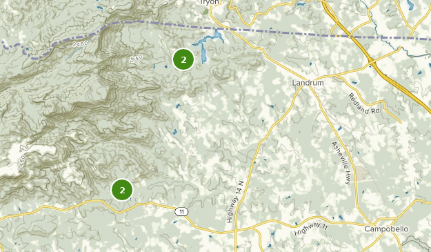 Landrum, South Carolina Map