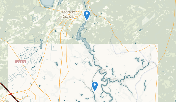 Moncks Corner, South Carolina Map