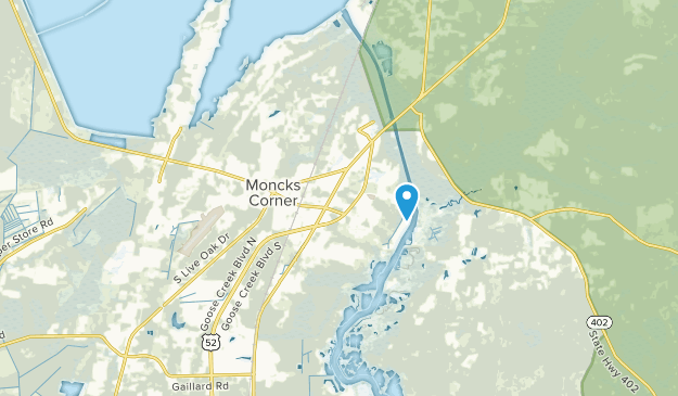 Moncks Corner, Caroline du Sud Map