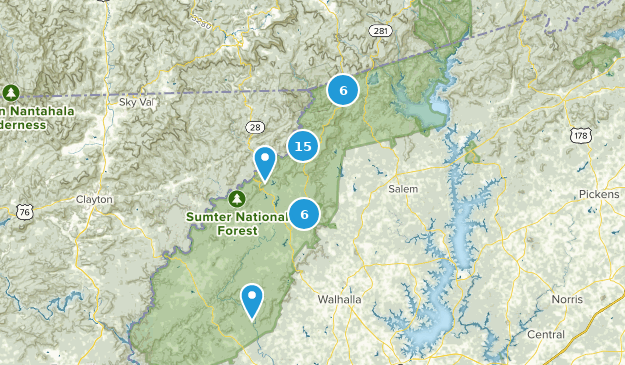 Mountain Rest, South Carolina Map