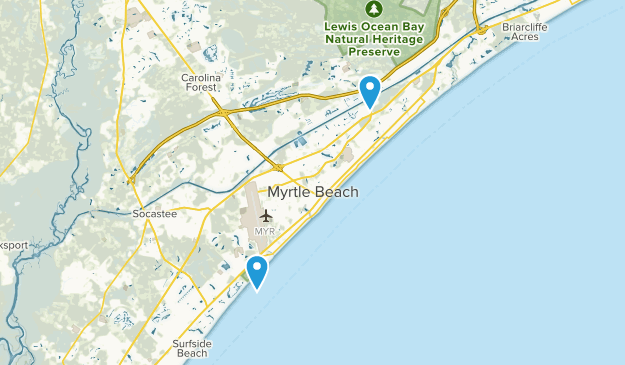 Myrtle Beach, South Carolina Map