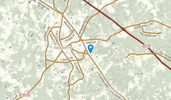 Newberry, South Carolina Map