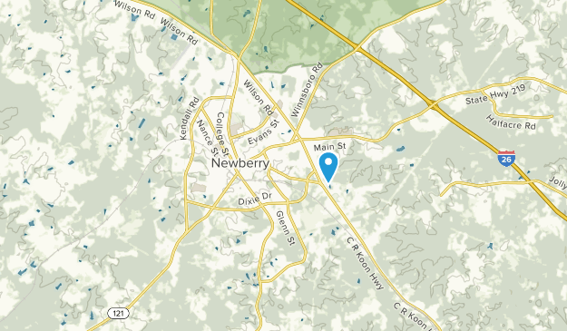 Newberry, South Carolina Map