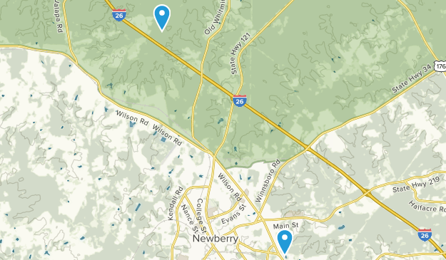 Newberry, Caroline du Sud Map