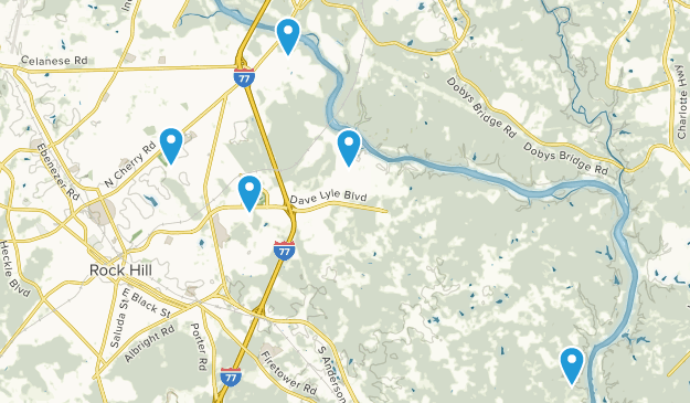 Rock Hill, Caroline du Sud Map