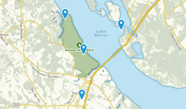 Santee, South Carolina Map